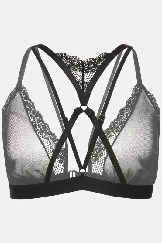 Front Close Mesh Bralette