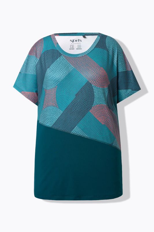 Quick Drying Geometric Print Short Sleeve Tee