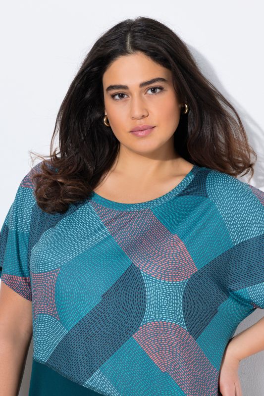 Quick Drying Geometric Print Short Sleeve Tee