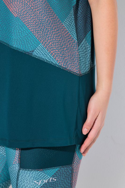 Quick Drying Geometric Print Short Sleeve Tee