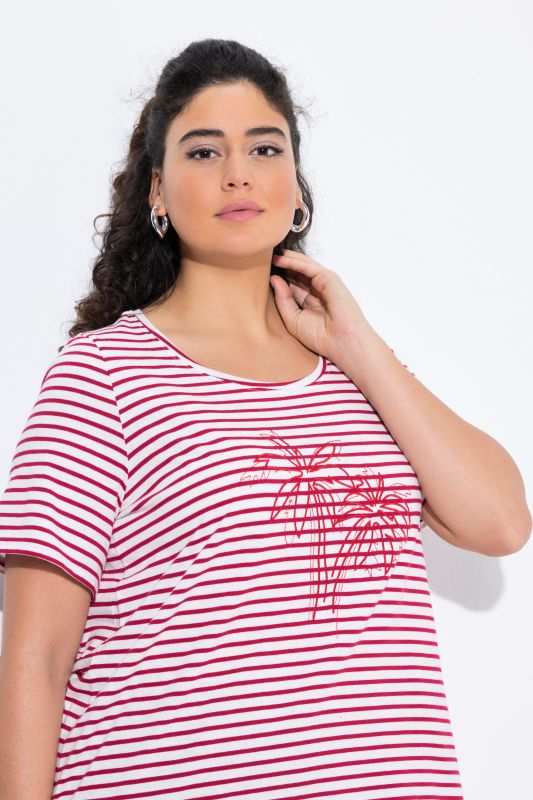 Palm Tree Embroidered Tee