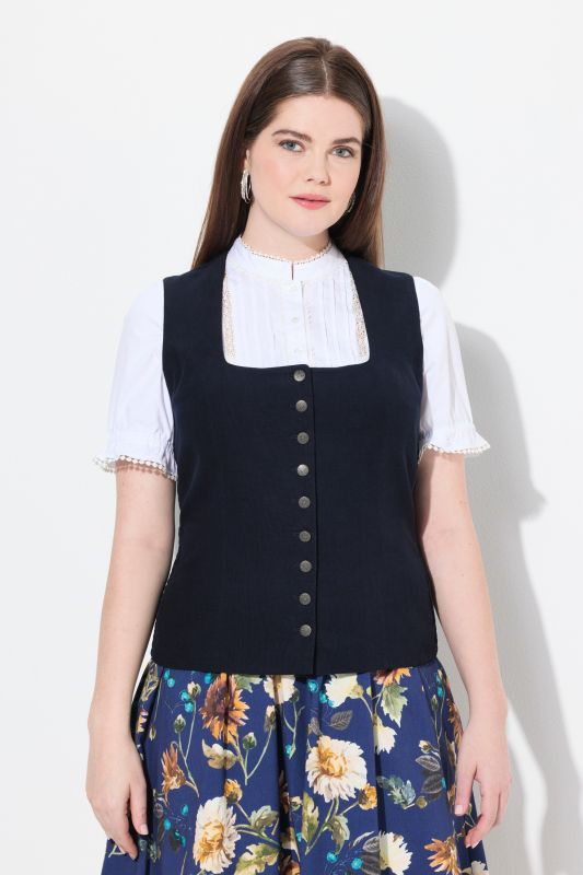 Corduroy Bodice Blouse