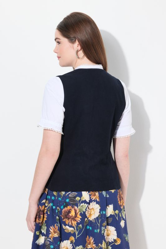 Corduroy Bodice Blouse