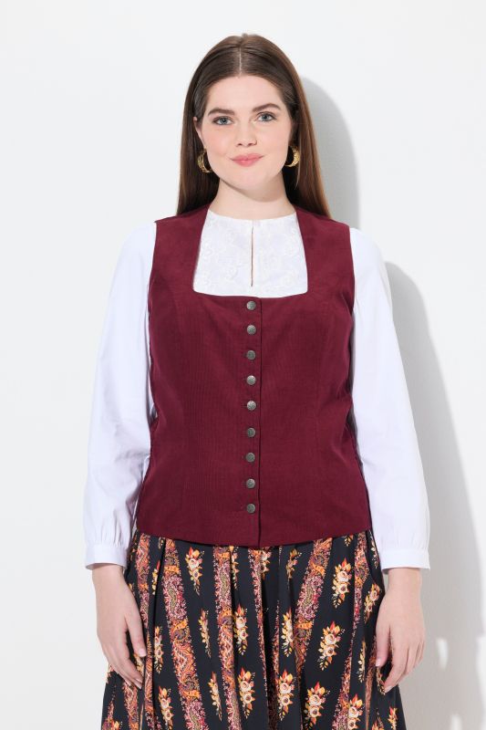 Corduroy Bodice Blouse