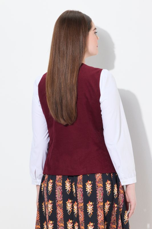 Corduroy Bodice Blouse