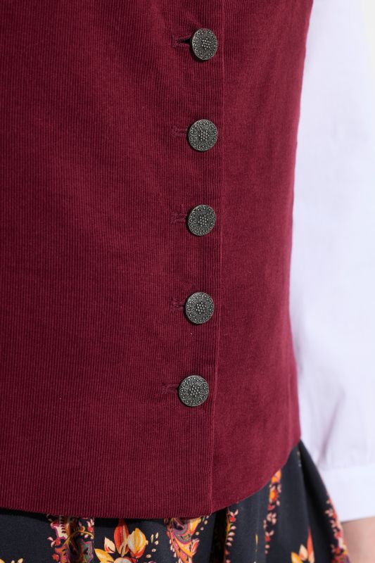 Corduroy Bodice Blouse