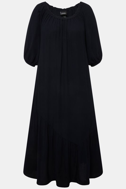 Textured Flounce Dress