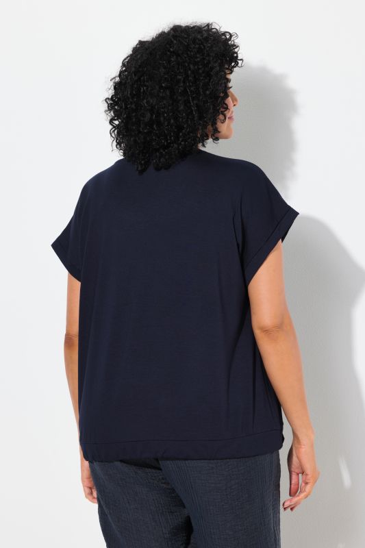 ENJOY Studded Cap Sleeve Graphic Tee
