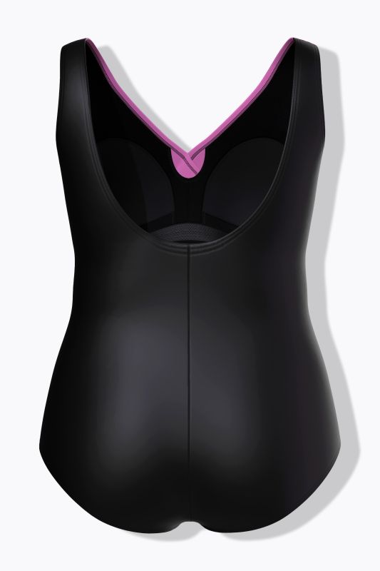 Gradient Wrap Look One Piece Swimsuit