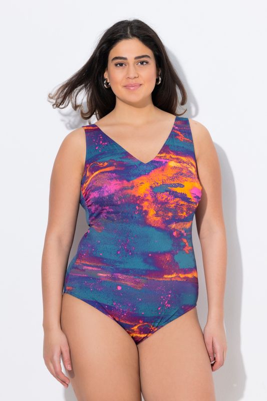 Abstract Sunset One Piece Swimsuit