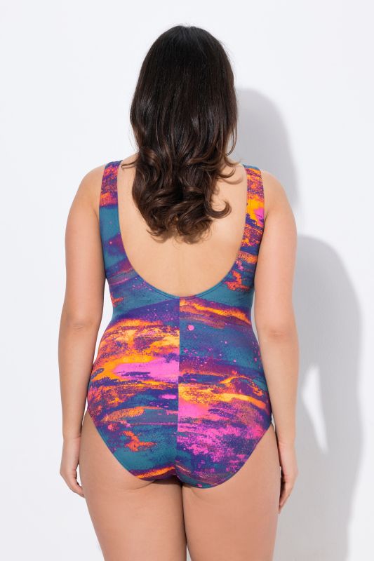 Abstract Sunset One Piece Swimsuit