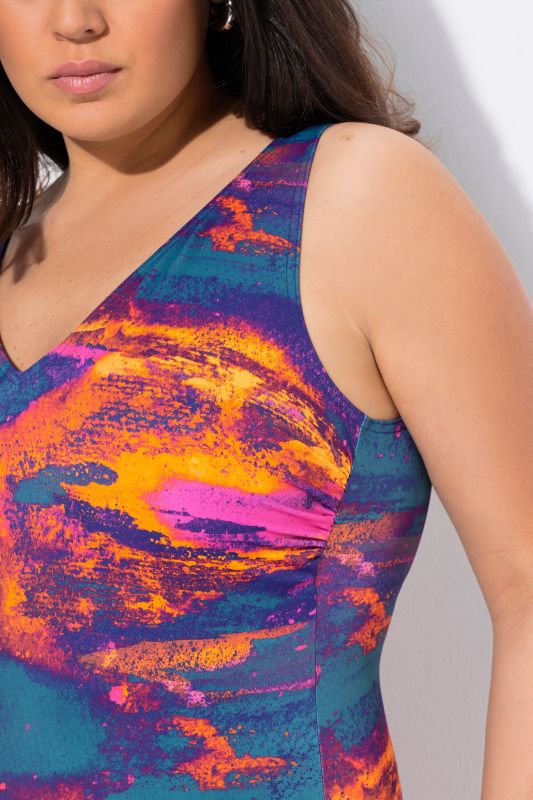 Abstract Sunset One Piece Swimsuit