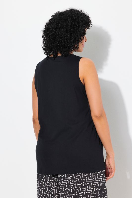Keyhole Cutout Sweetheart Neckline Tank Top