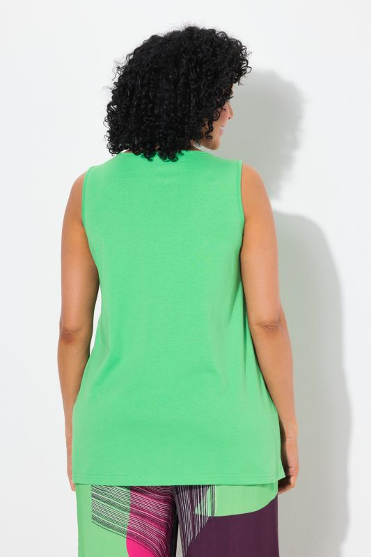 Keyhole Cutout Sweetheart Neckline Tank Top