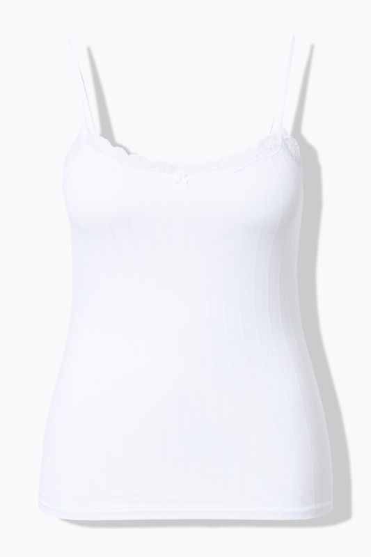 Openwork Stripe Spaghetti Strap Camisole