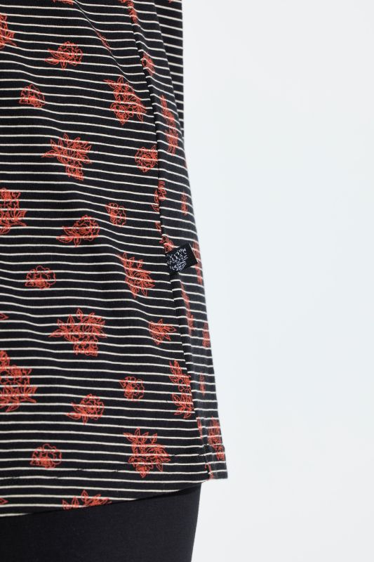 Pinstripe Petal Two Piece Pajama Set