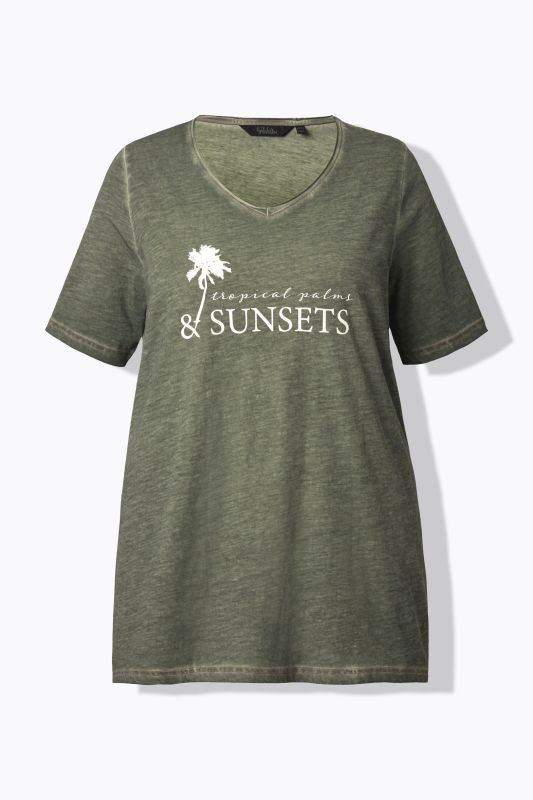 Sunset Lettering Short Sleeve Graphic Tee