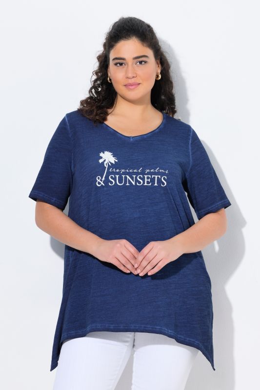 Sunset Lettering Short Sleeve Graphic Tee