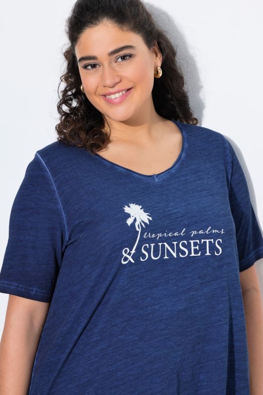 Sunset Lettering Short Sleeve Graphic Tee