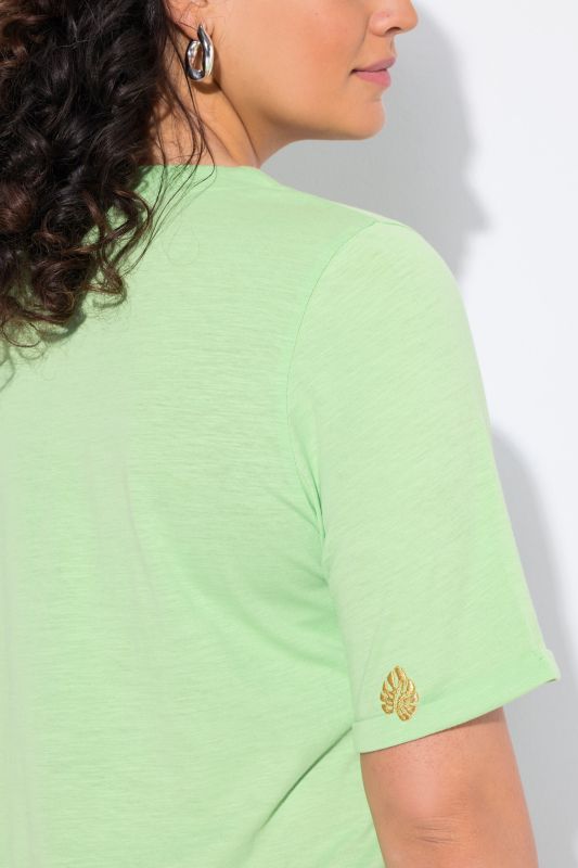Paradise Sequined Tie Hem Graphic Tee