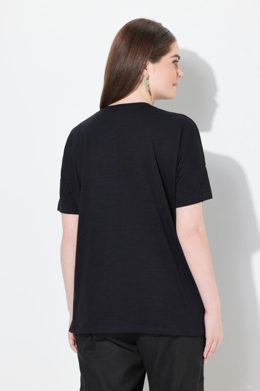 Eco Cotton 3D Leaf Motif Short Sleeve Tee