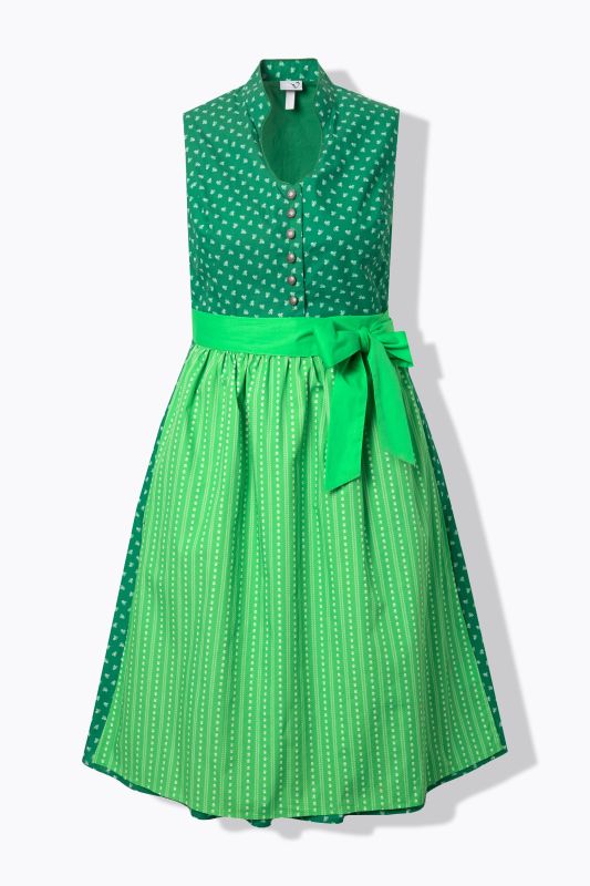 Рокля тип Dirndl със ситен принт