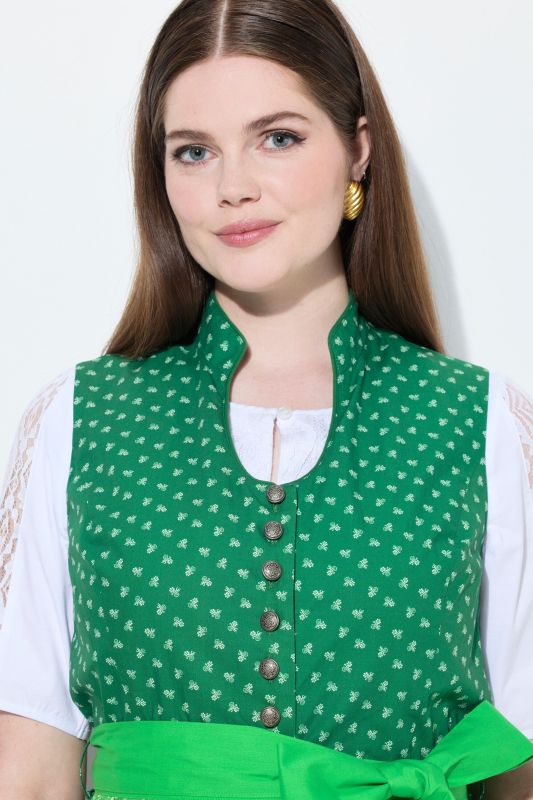 Рокля тип Dirndl със ситен принт