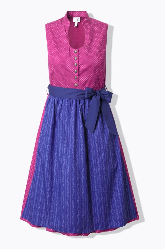 Рокля тип Dirndl със ситен принт