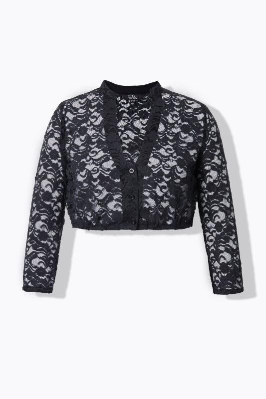 Lace V-Neck Dirndl Blouse