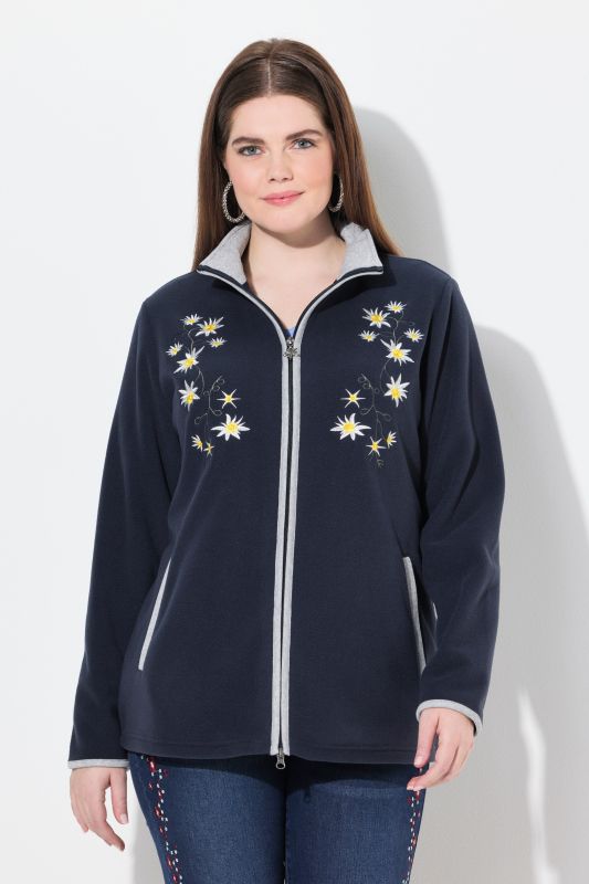 Edelweiss Embroidered Fleece Jacket