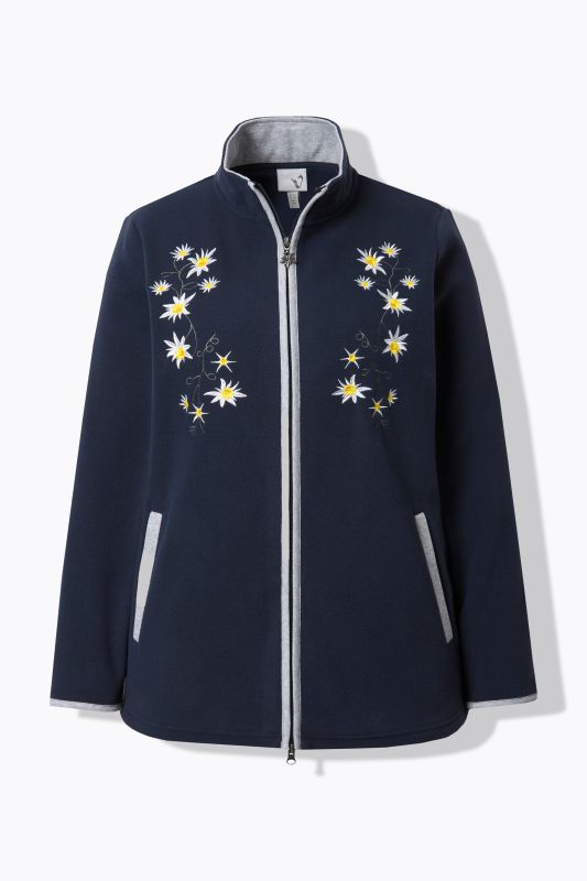 Edelweiss Embroidered Fleece Jacket