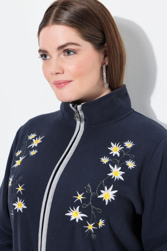 Edelweiss Embroidered Fleece Jacket