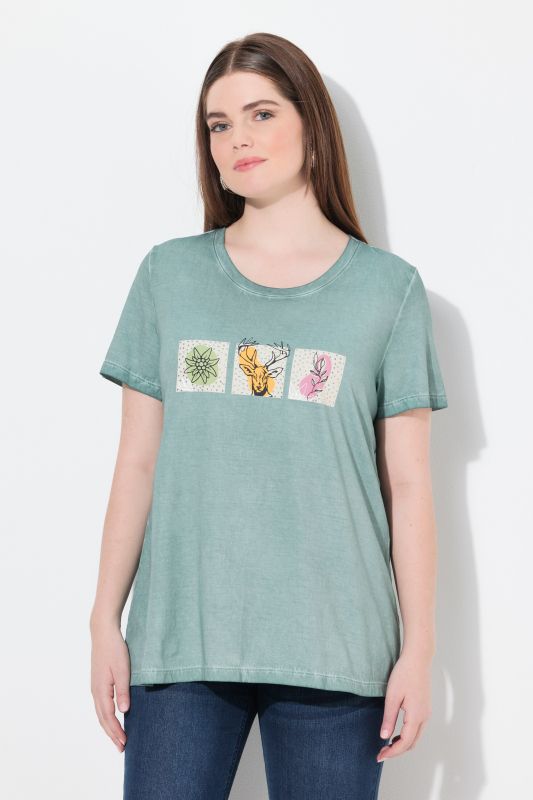 Cold Dyed Short Sleeve Graphic Tee