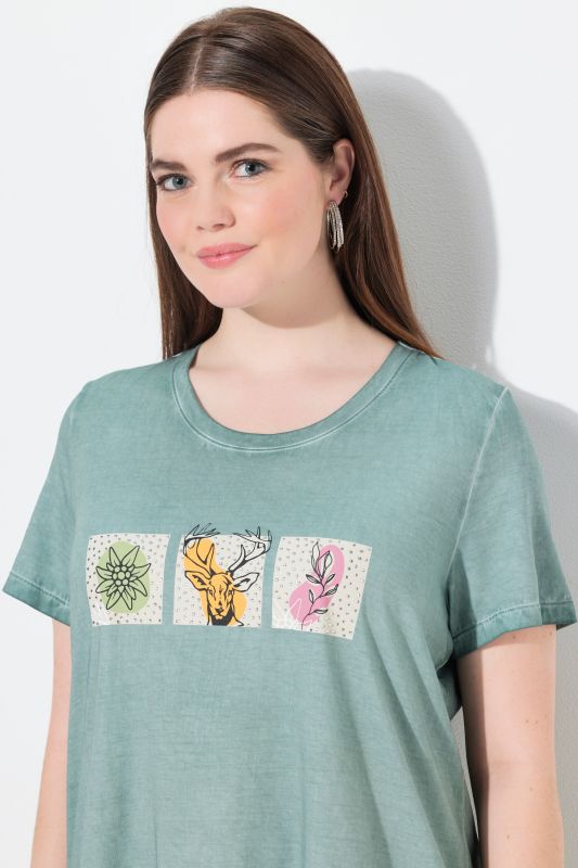 Cold Dyed Short Sleeve Graphic Tee