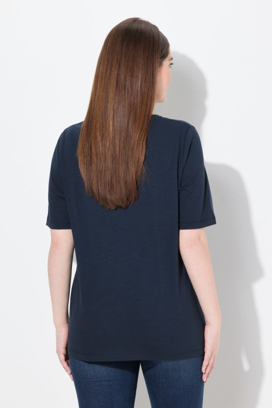 Graphic Lettering Short Sleeve Rhinestone Tee