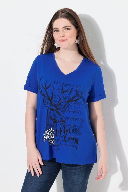 Nature Love Short Sleeve V-Neck Tee