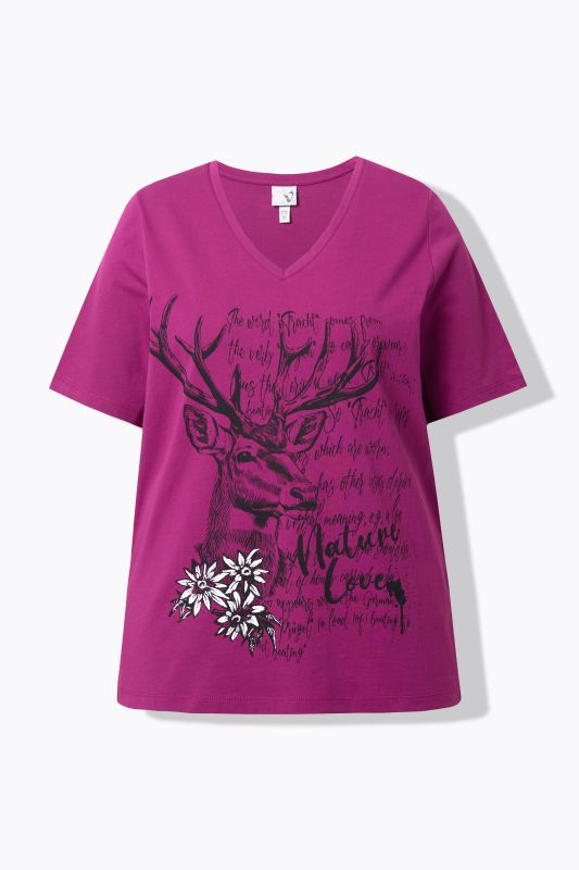 Nature Love Short Sleeve V-Neck Tee