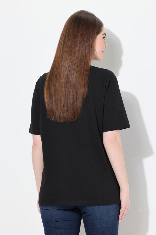 Edelweiss Short Sleeve V-Neck Graphic Tee