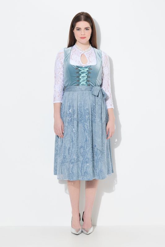 Sequined Embroidered Dirndl