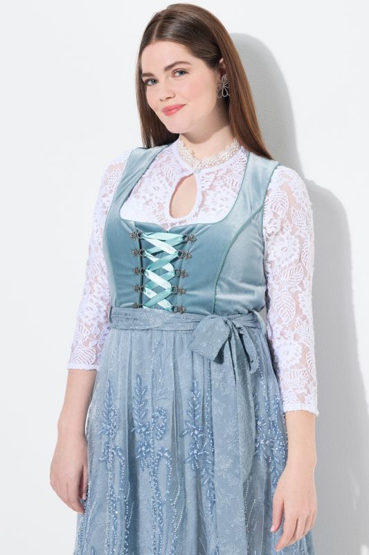 Sequined Embroidered Dirndl