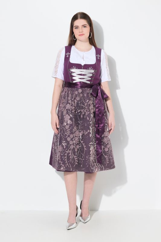 Sequined Embroidered Dirndl