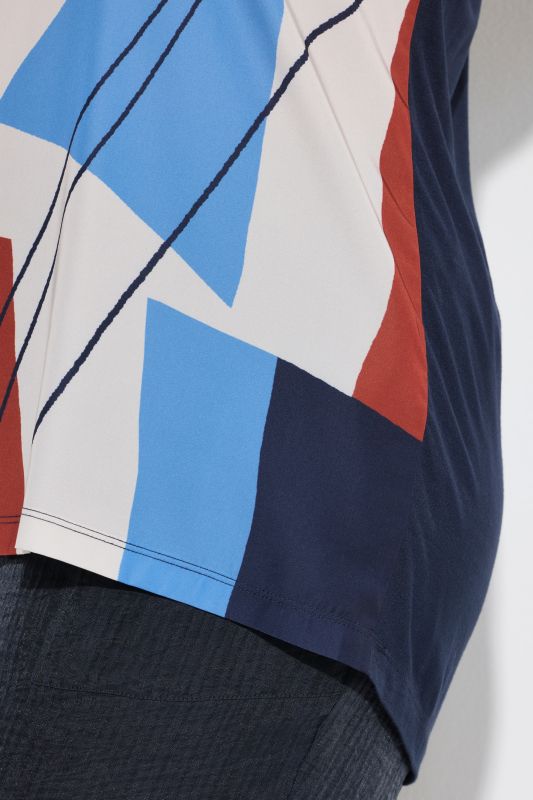 Graphic Print Cap Sleeve Tee