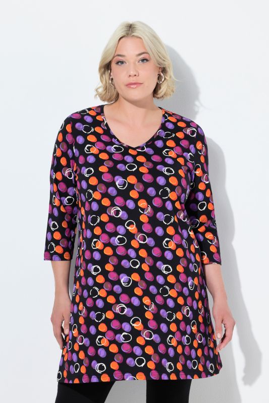 Polka Dot Empire Knit A-Line Tunic