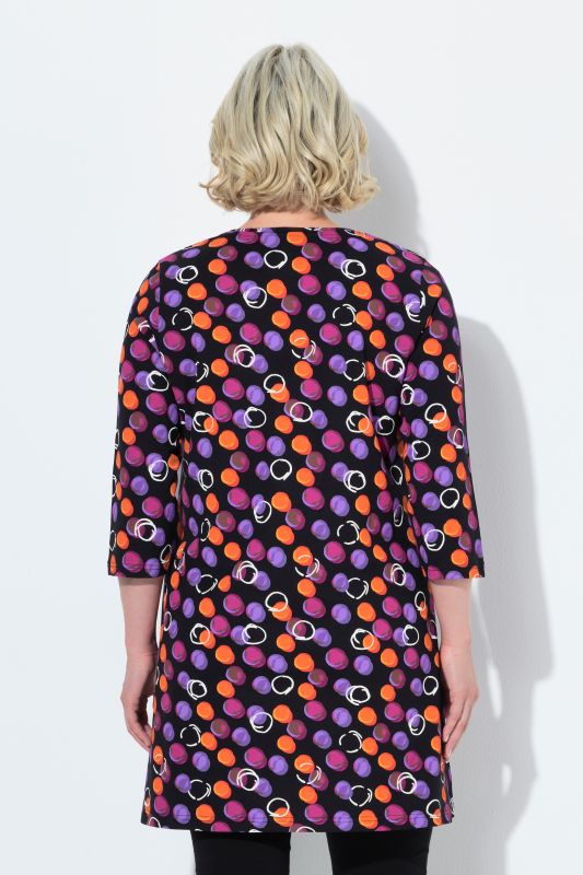 Polka Dot Empire Knit A-Line Tunic
