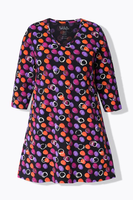 Polka Dot Empire Knit A-Line Tunic
