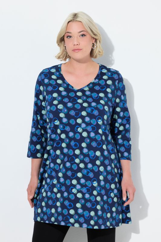 Polka Dot Empire Knit A-Line Tunic