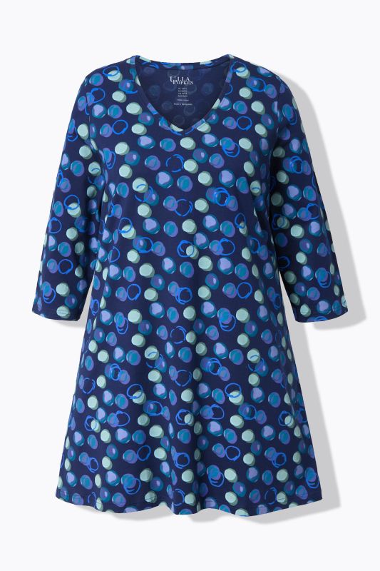 Polka Dot Empire Knit A-Line Tunic
