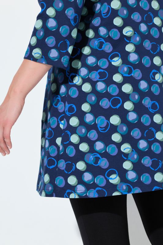 Polka Dot Empire Knit A-Line Tunic