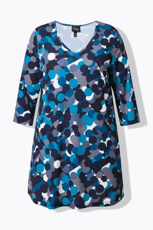 Matte Jersey Polka Dot A-Line Tunic