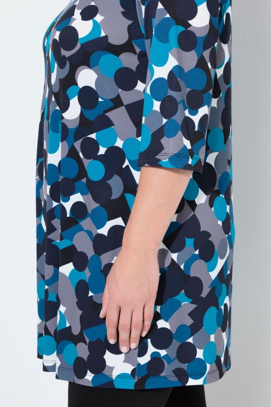 Matte Jersey Polka Dot A-Line Tunic